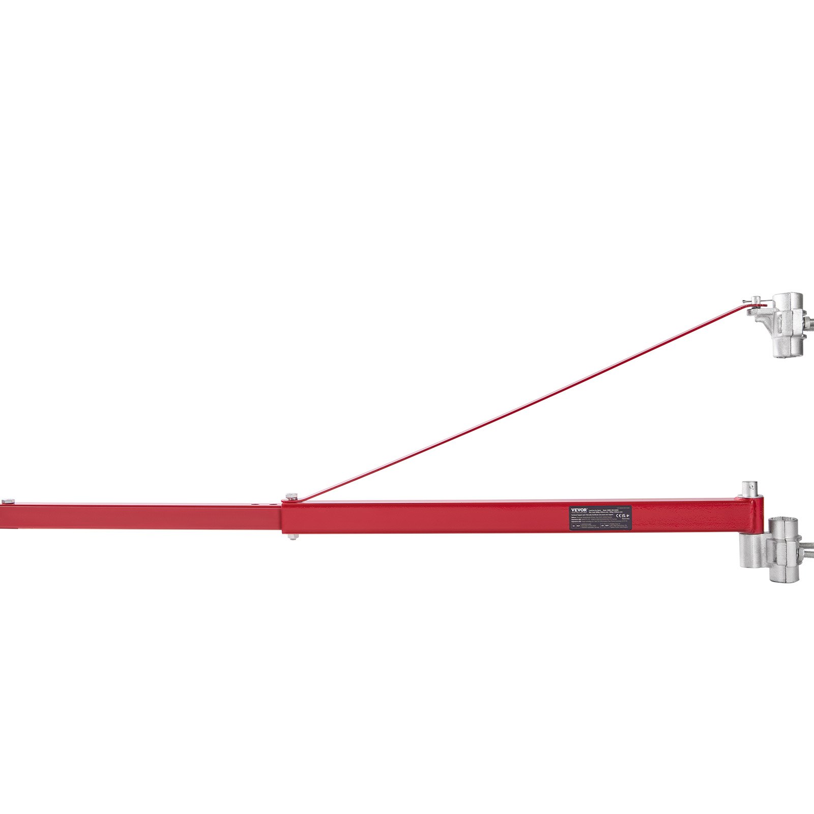 VEVOR Electric Hoist Support Arm, 1320 lbs Max Load Capacity, Electric Hoist Holder Swing Arm, Steel Hoist Frame, 180° Swivel Scaffold Hoist Lifting Arm, Winch Hoist Arm for Lifting, Workshop, Garage