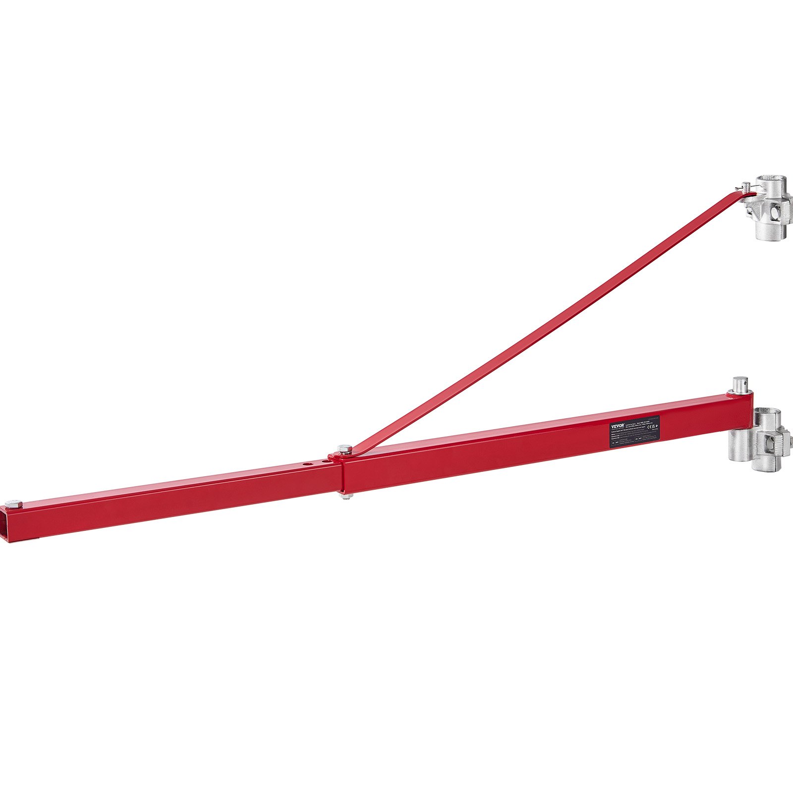 VEVOR Electric Hoist Support Arm, 600 kg Max Load Capacity, Electric Hoist Holder Swing Arm, Steel Hoist Frame, 180° Swivel Scaffold Hoist Lifting Arm, Winch Hoist Arm for Lifting, Workshop, Garage