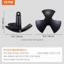 VEVOR River Anchor, 30 LBS Boat Anchor Cast Iron Black Vinyl-Coated, Marine Grade Mushroom Anchor for Boats Up To 30 ft, Impressive Holding Power in River and Mud Bottom Lakes