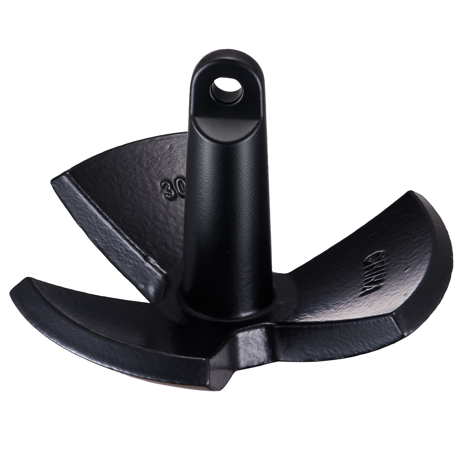 VEVOR River Anchor, 30 LBS Boat Anchor Cast Iron Black Vinyl-Coated, Marine Grade Mushroom Anchor for Boats Up To 30 ft, Impressive Holding Power in River and Mud Bottom Lakes