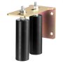 VEVOR Sliding Gate Kit, 6” Rolling Gate Hardware Kit with L-Bracket, Universal Adjustable Sliding Gate Rollers, Heavy Duty Sliding Gate Guide Roller for Sliding Gates and Rolling Door,Black