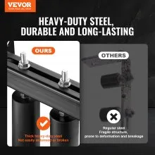 VEVOR Sliding Gate Kit 6” Rolling Hardware with T-Bracket Adjustable for Door