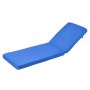 VEVOR Chaise Lounge Cushion, 72 x 21 x 3 in, Outdoor Lounge Chair Cushions, Waterproof & Fade-Resistant, Sun Lounger Replacement Cushions with Ties, Patio Lounger Pads for Pool Deck Lawn, Blue