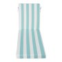 VEVOR Chaise Lounge Cushion, 80 x 26 x 4 in, Set of 2 Outdoor Lounge Chair Cushions, Waterproof & Fade-Resistant Sun Lounger Cushions with Ties, Patio Lounger Pads for Pool Deck, Green & White Stripes