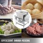 VEVOR 110V Commercial Dough Mixer 15kg, Kneading Capacity 30 QT, Flour Mixer 1500W, with Visible Lid, Heavy-Duty Pizza Dough Mixer 304 Stainless Steel