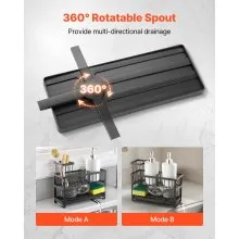 Kitchen Sink Caddy Organizer Sponge Holder for Kitchen Essentials Storage