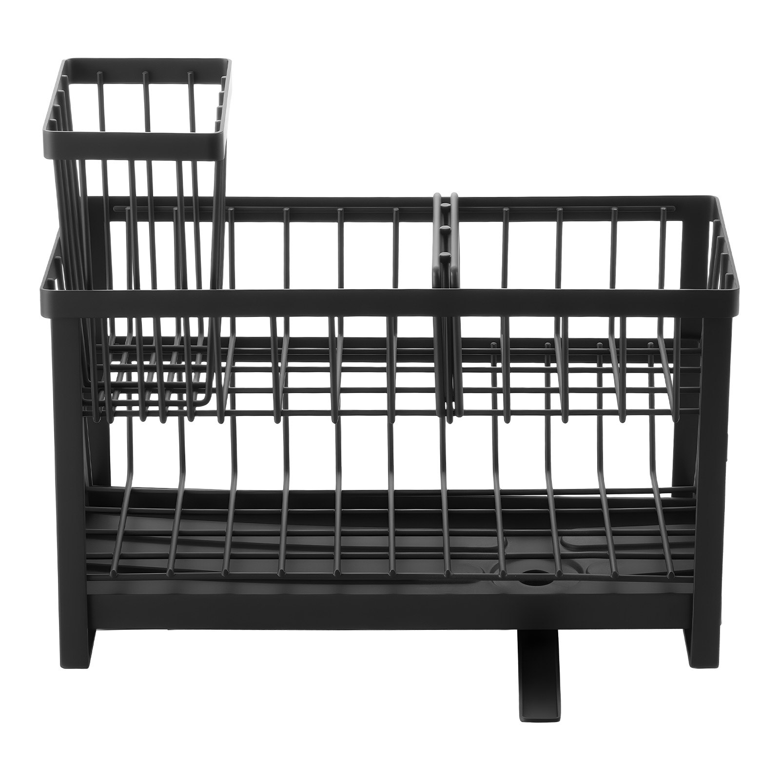 VEVOR Kitchen Sink Caddy Organizer, 2 Tier Sponge Holder for Kitchen Sink with High Brush Holder & Divider, Storage Rack with Rotatable Drainage Spout, Countertop Organizers and Storage Essentials