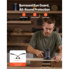 Safety Glasses Anti-Fog and Scratch-Resistant ANSI Z87.1+ Eye Goggles