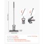 VEVOR Sponge Mop, High-Density PU Sponge Mop with 1 Pcs Sponge Mop Replacement , Easy to Squeeze Sponge Mop with Hook & Loop for Head Change, Fit for Various Floors’ Cleaning