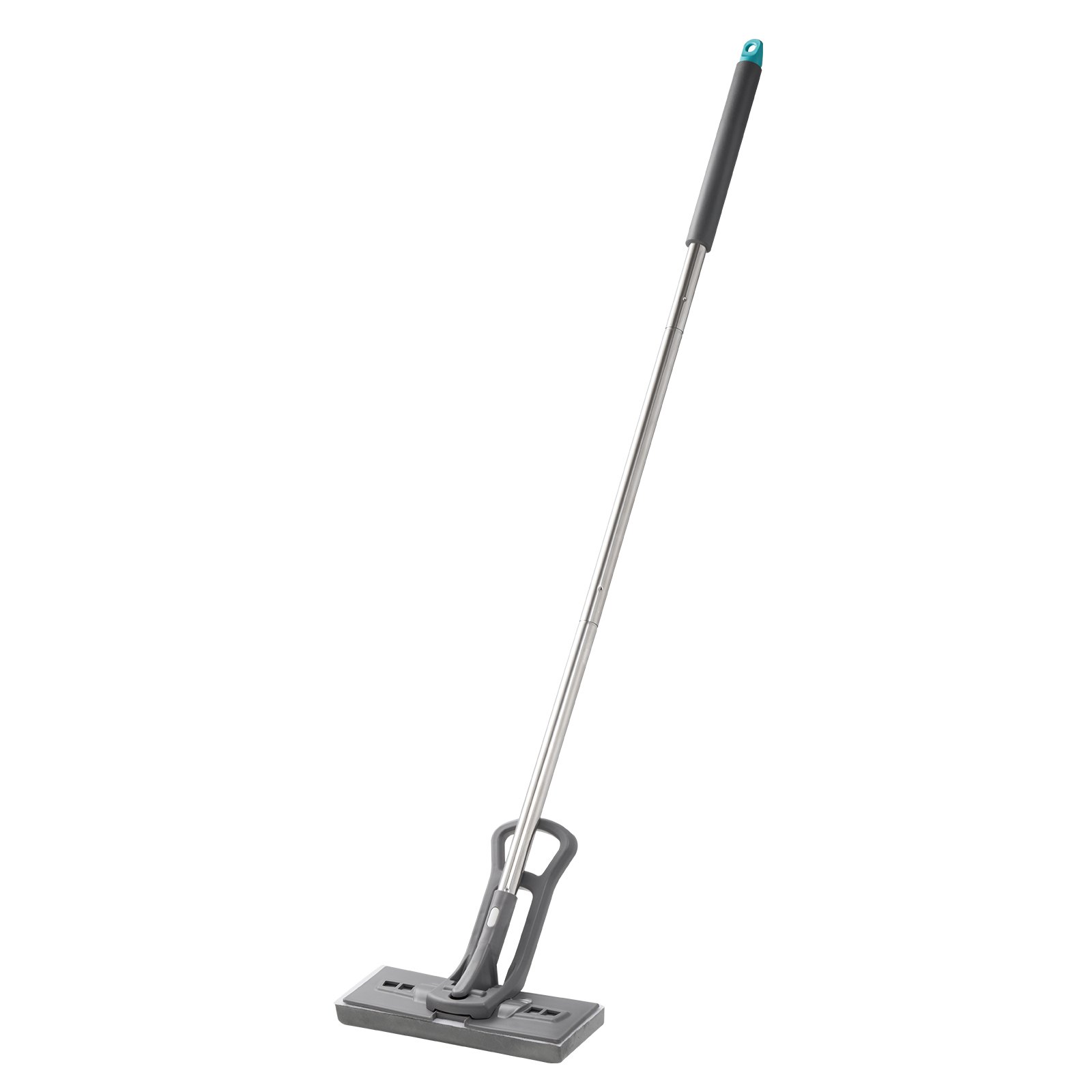 VEVOR Sponge Mop, High-Density PU Sponge Mop with 1 Pcs Sponge Mop Replacement , Easy to Squeeze Sponge Mop with Hook & Loop for Head Change, Fit for Various Floors’ Cleaning