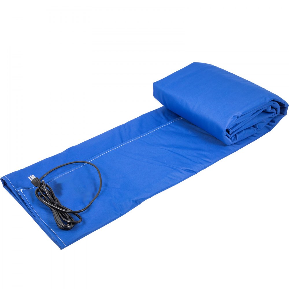 Manta de hormigón VEVOR Manta de curado de hormigón eléctrica Manta de descongelación de suelo de descongelación rápida, Manta de densidad de manta eléctrica Calentador de hormigón aislado, 2' x 2' Dimensiones terminadas para suelo de hormigón
