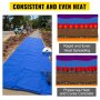 VEVOR Ground Thawing Blanket, Electric Concrete Curing Blanket with 5' x 10' Heated Dimensions, 6' x 11' Finished Dimensions, High Density Concrete Blanket, Snow Melting Mat Traps Heated Walkway Mat