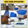 Manta de descongelación de suelo VEVOR, manta de curado de hormigón eléctrico con dimensiones calentadas de 5' x 10', dimensiones terminadas de 6' x 11', manta de hormigón de alta densidad, alfombrilla para derretir nieve trampas alfombrilla de pasarela calentada