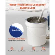 5 Gallon Reusable Silicone Bucket Liner for Concrete Mortar Paint Mix