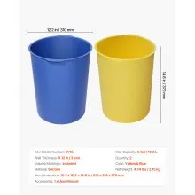 2 Pack 5 Gallon Silicone Bucket Liners for Concrete Mortar Paint Mix