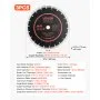 VEVOR Diamond Blades 12 inch, 3-Pack Concrete Saw Blade Set, 1 in Arbor, High-Hardness Diamond Segments, 65Mn Steel Core, Dry Wet Cutting, Clean Edges for Concrete, Masonry, Brick, Stone, Granite