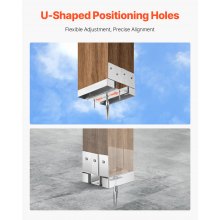 1 Pack 4x4 Post Base Bracket Post Anchor for Concrete Inner Size 3.53x3.56 in