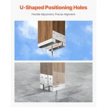 1 Pack 4x4 Post Base Bracket Post Anchor for Concrete Inner Size 3.53x3.56 in