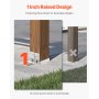 10 Pcs 6x6 Post Base Bracket Post Anchor for Concrete Inner Size 5.49x5.57 in
