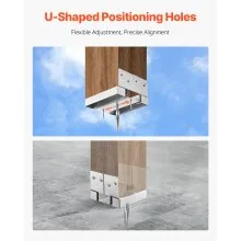 10 Pcs 6x6 Post Base Bracket Post Anchor for Concrete Inner Size 5.49x5.57 in