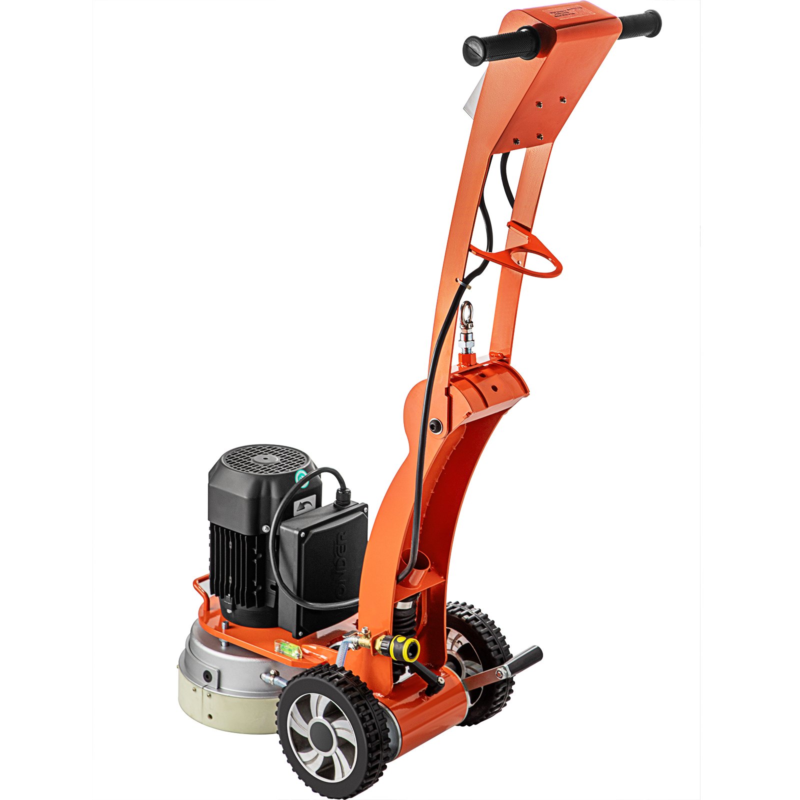 VEVOR Electric Concrete Floor Grinder 25.4CM Walk-Behind Grinder 3.0HP Concrete Floor Polisher 86-117CM Adjustable Grinding Machine, 1730RPM 1Phase Surfacing Grinder for Granite/Marble/Concrete/Stones