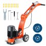 VEVOR Electric Concrete Floor Grinder 7" Walk-Behind Grinder 2.0HP Concrete Floor Polisher, 1500W Grinding Machine, 1400RPM Upgrade Brushless Motor Surfacing Grinder for Granite/Marble/Stones