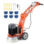 VEVOR Electric Concrete Floor Grinder 10" Walk-Behind Grinder 1.7HP Concrete Floor Polisher, 1300W Grinding Machine, 1720RPM Upgrade Brushless Motor Surfacing Grinder for Granite/Marble/Stones