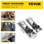 VEVOR Concrete Knee Boards Sliders Knee 30" x 8" ζευγάρι με επιγονατίδες για σκυρόδεμα