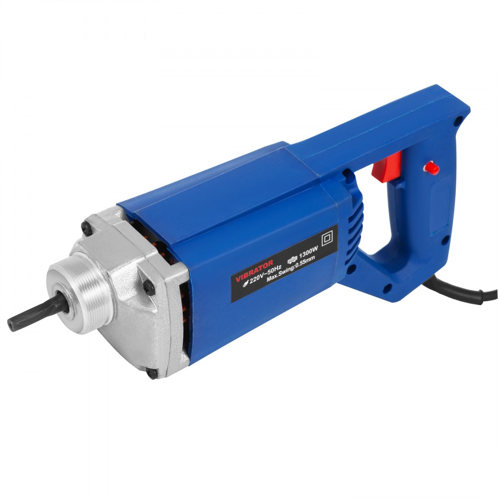 1300W Electric Concrete Vibrator 1.5M Hose Metal screw thread Nylon Shell