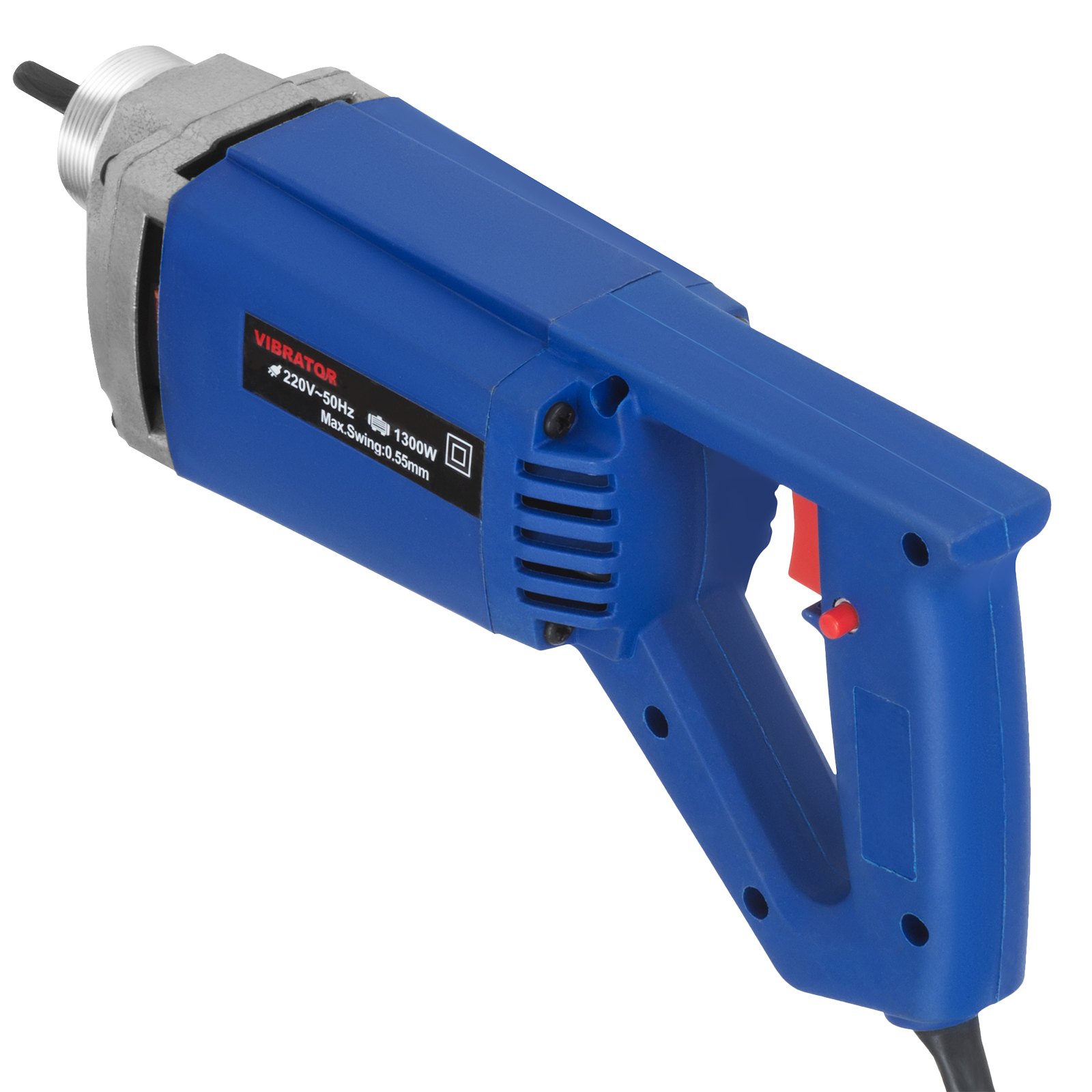 1300W Electric Concrete Vibrator 1.5M Hose Metal screw thread Nylon Shell