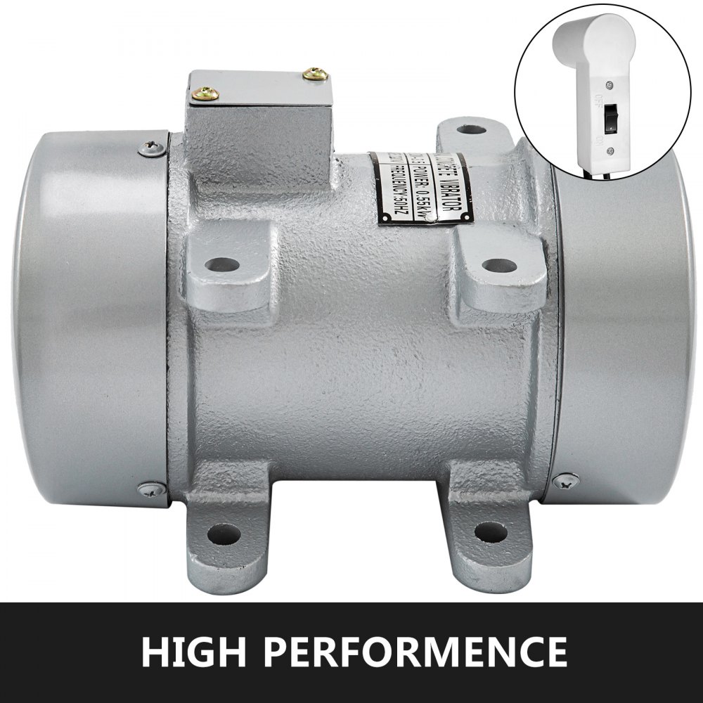 Concrete Vibrator 550W Electric 350kgf 2480RPM Cast Iron Motor Table Motor Power