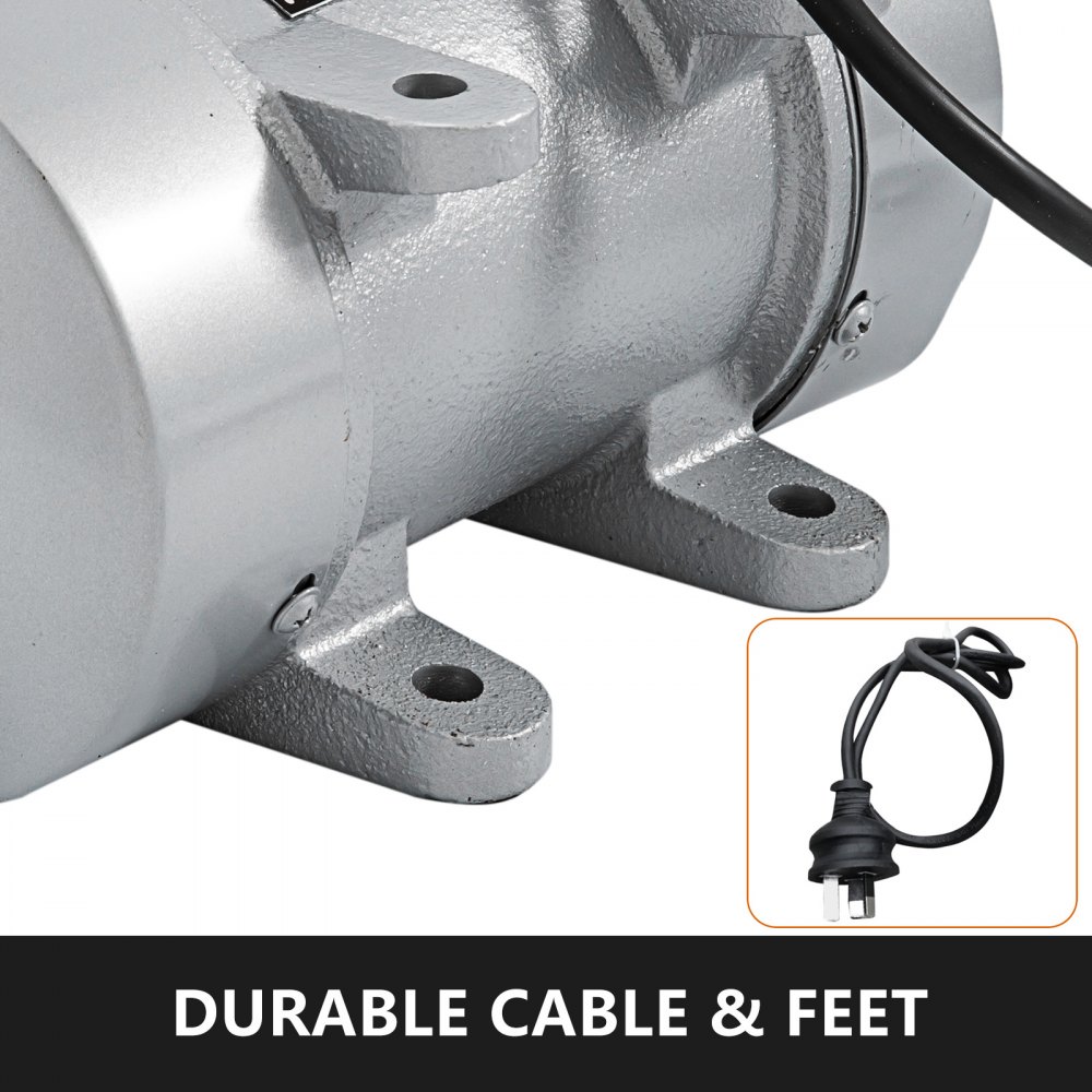 Concrete Vibrator 550W Electric 350kgf 2480RPM Cast Iron Motor Table Motor Power