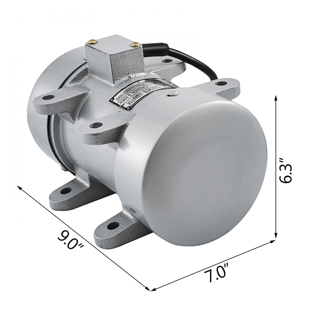 Concrete Vibrator 550W Electric 350kgf 2480RPM Cast Iron Motor Table Motor Power
