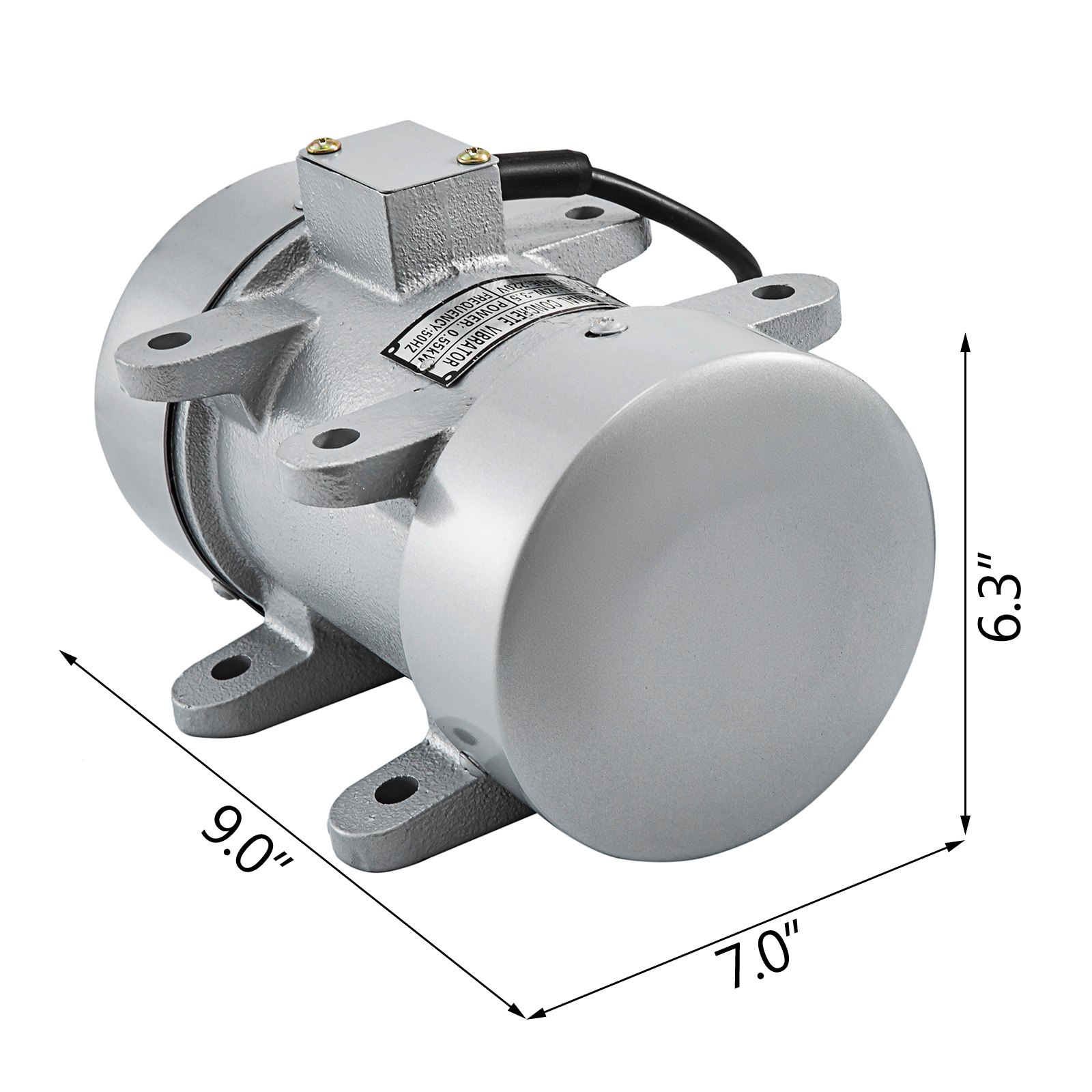Concrete Vibrator 550W Electric 350kgf 2480RPM Cast Iron Motor Table Motor Power