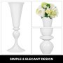 Trumpet Vase Flower Vases Centerpiece White 22" For Party Celebration Ceremonies