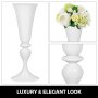Trumpet Vase Flower Vases Centerpiece White 29.5" For Party Celebration Events