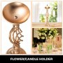 Candle Holder Vase for Wedding Metal Flower Rack 11pcs Rose Gold Candlestick