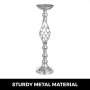 Flower Rack For Wedding Metal Candle Stand 11pcs Silver Centerpiece Flower Vase