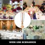 Wedding Vases Stand Centerpiece Crystal Gold 23.6" Home Decor Event Column