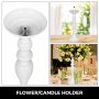 Flower Rack For Wedding Metal Candle Stand 11pcs White Centerpiece Flower Vase