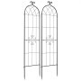 VEVOR Garden Trellis, 180 x 52.5 cm Rose Trellis, 2 Packs Garden Flower Rose Trellises with Powder-Coated Finish & Convenient Locking Design, Plant Support Trellises for Flowers, Vegetables, Roses