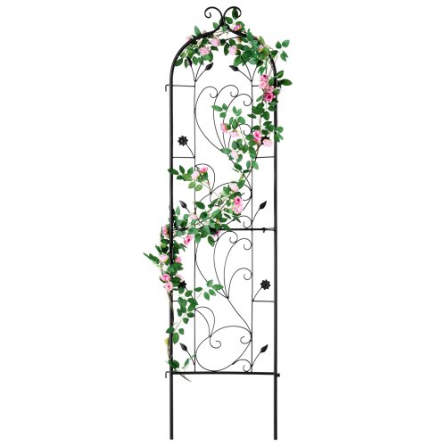 VEVOR Garden Trellis for Climbing Plants, 60 x 15 in, Rustproof Metal  Garden Flower Trellis, Outdoor Climbing Rose Trellis Cucumbers Support,  Decorative Tall Clematis Trellis for Courtyards Lawns | VEVOR US