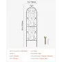 VEVOR Garden Trellis for Climbing Plants, 60 x 15 in, Rustproof Metal Garden Flower Trellis, Outdoor Climbing Rose Trellis Cucumbers Support, Decorative Tall Clematis Trellis for Courtyards Lawns