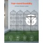 VEVOR 4 Packs Metal Garden Trellis for Climbing Plant Support 71x20 in Rustproof