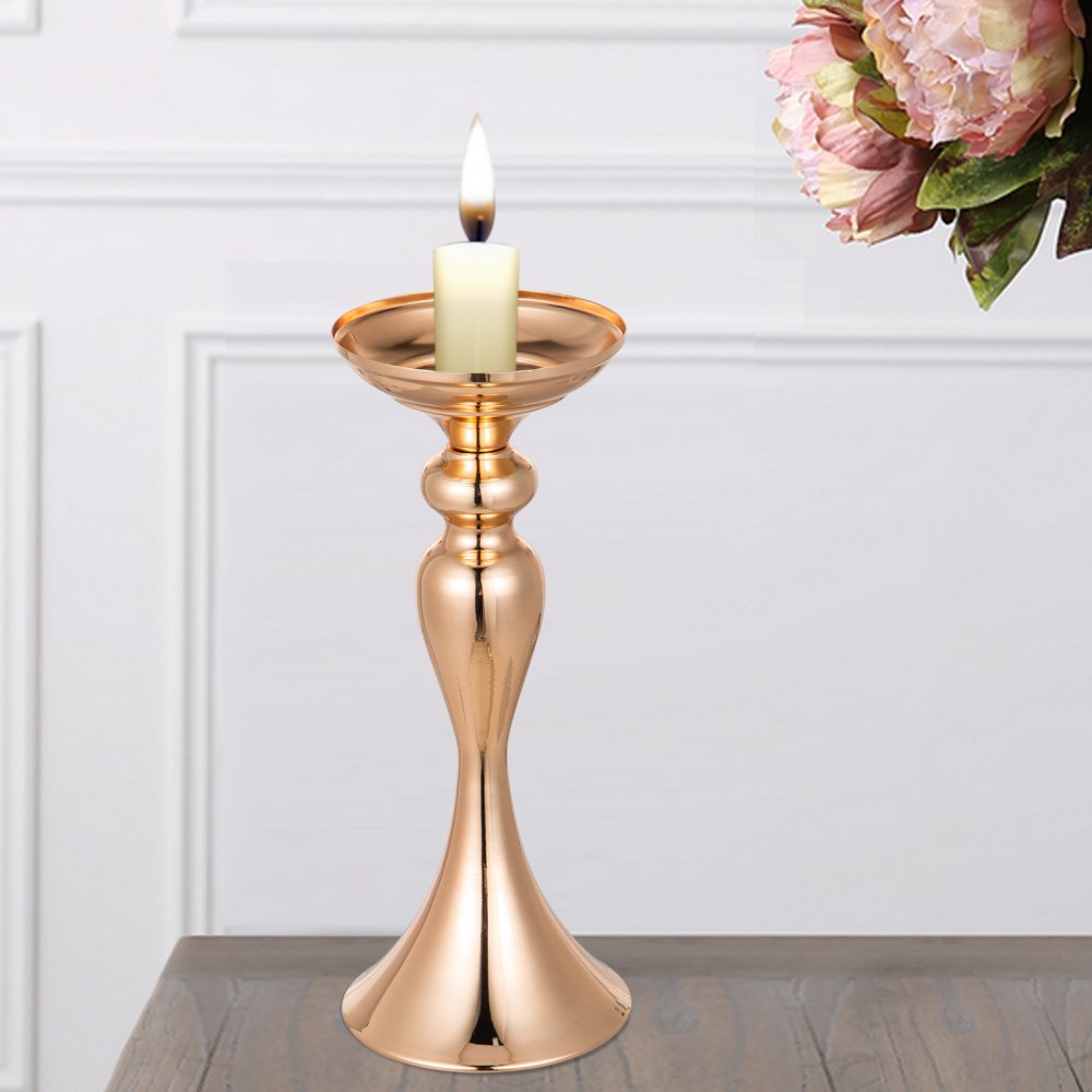 Gold Centerpieces for Wedding Candle Holder Candlestick Decoration Flower Rack