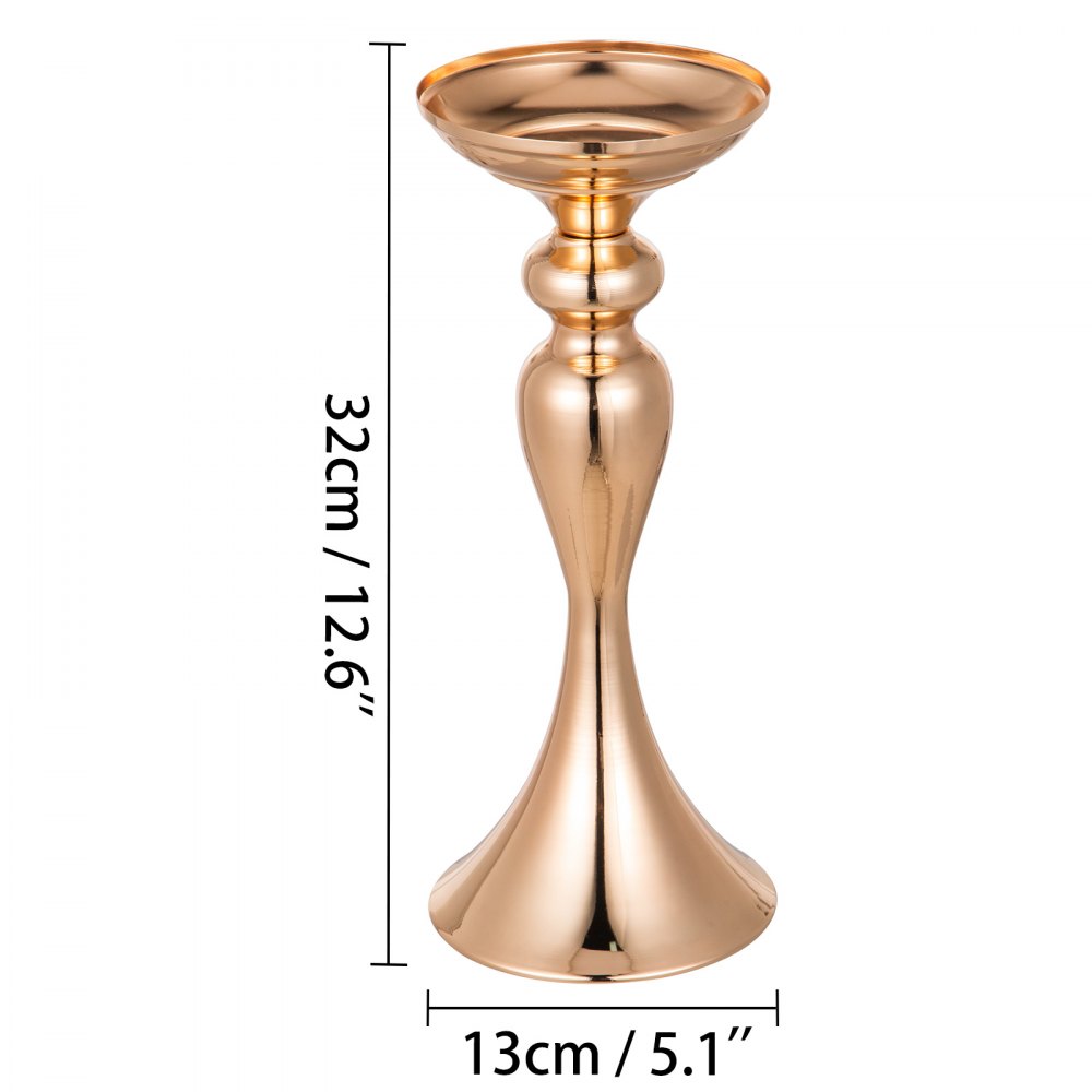 Gold Centerpieces for Wedding Candle Holder Candlestick Decoration Flower Rack