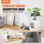 VEVOR Odor-Free Plant Cat Litter Box Hidden Cat Litter Box with Artificial Plant