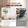 VEVOR Odor-Free Plant Cat Litter Box Hidden Cat Litter Box with Artificial Plant