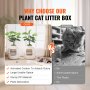 VEVOR Odor-Free Plant Cat Litter Box Hidden Cat Litter Box with Artificial Plant