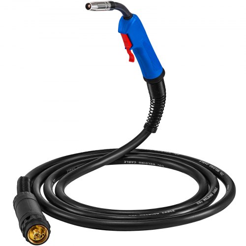 Mig Welding Torch Mb15 Euro Standard Fitting Connector Flexible Cable 3 Metre
